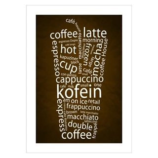 Affisch - Kaffe varianter
