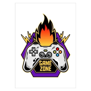Affisch - Game zone Flames
