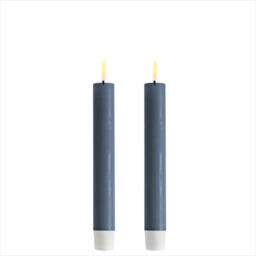 2 st. Real Flame LED Kronljus -15 cm (Isblå)