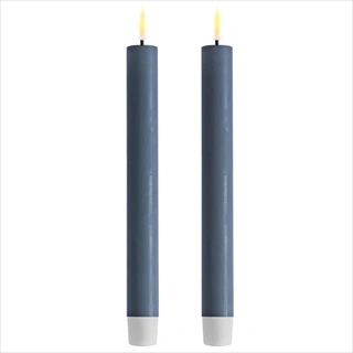 2 st. Real Flame LED Kronljus -24 cm (Isblå)