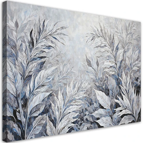 Canvastavla, Lämnar abstrakt botaniska - (100x70)