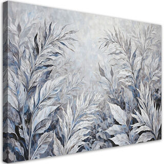 Canvastavla, Lämnar abstrakt botaniska - (60x40)