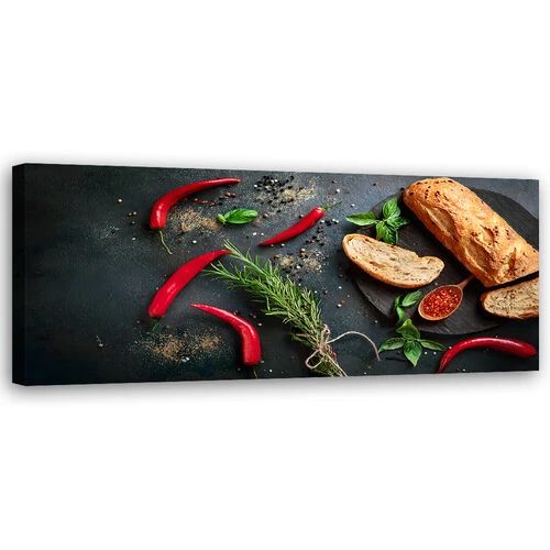 Canvastavla, Matkryddor för kök - (120x40)