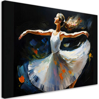 Canvastavla, Ballerina kvinna dans - (100x70)