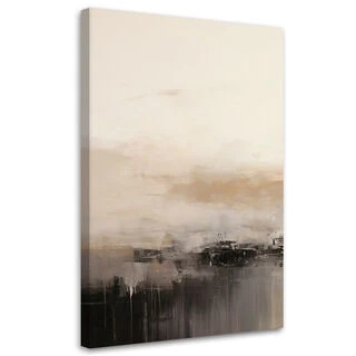 Canvastavla, Abstrakt lofts Beige - (40x60)