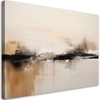 Canvastavla, Beige abstraktion - (80x120)