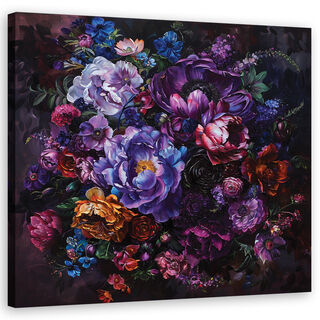Canvastavla, Bukett med blommor