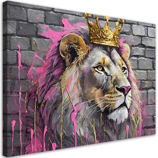 Canvastavla, Lion King Rosa