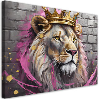 Canvastavla, Lion King Rosa