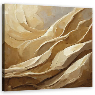 Canvastavla, Beige Boho Abstrakt