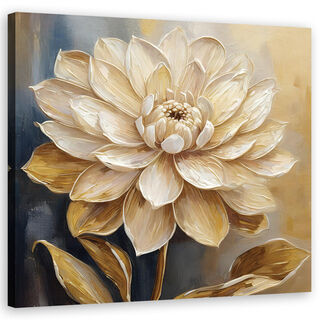Canvastavla, beige, natur, blomma