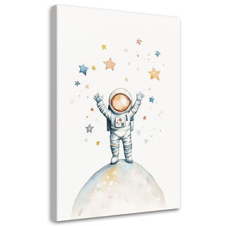 Canvastavla, Astronaut Stjärnor Boho