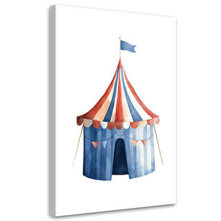 Canvastavla, Cirkus Färgglad