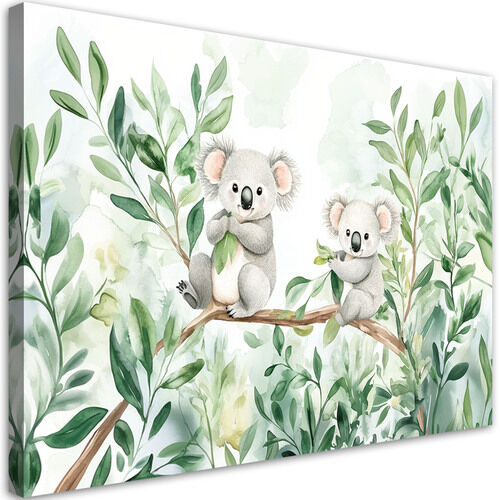 Canvastavla, Nallebjörnar Koala Eukalyptusblad