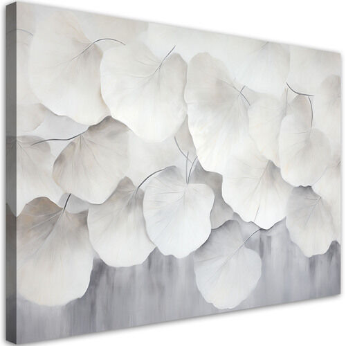 Canvastavla, Boho blad ginkgo natur betong boho