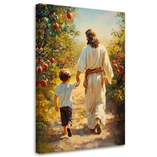 Canvastavla, Promenad med Jesus