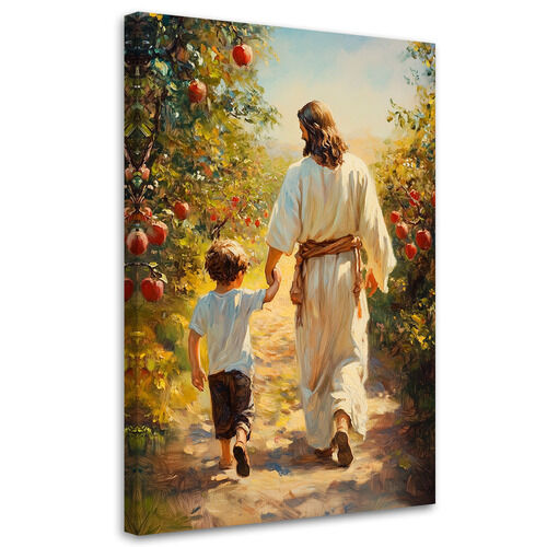 Canvastavla, Promenad med Jesus