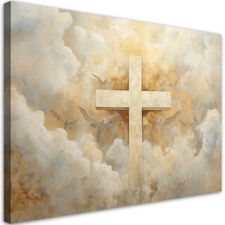 Canvastavla, Kors Himmel Religiöst