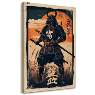 Canvastavla, Japansk samuraj