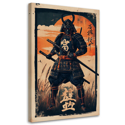 Canvastavla, Japansk samuraj