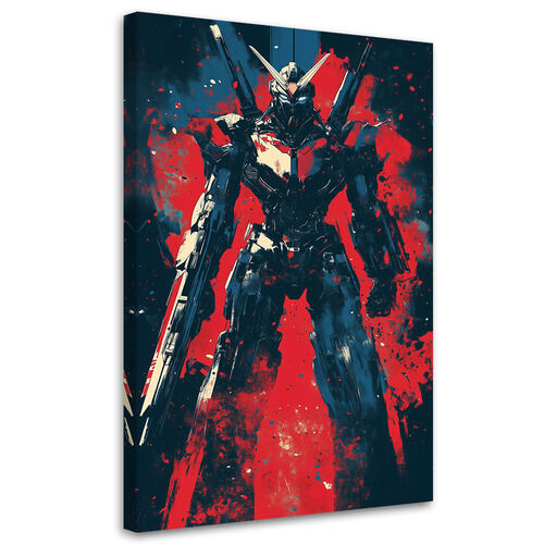 Canvastavla, Mech Robot Abstraktion