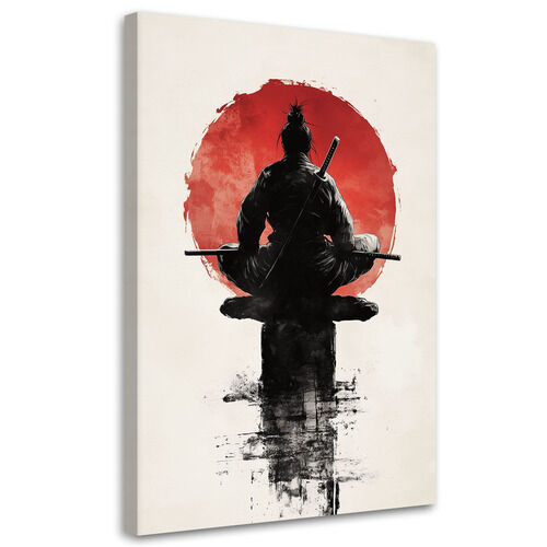 Canvastavla, Japansk samurajkrigare