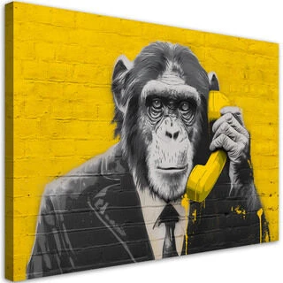 Canvastavla, Ape Pop Art Gul