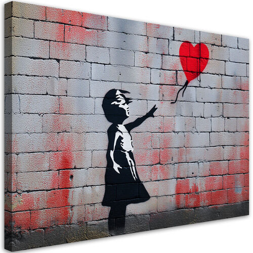 Canvastavla, Flicka med ballong Banksy