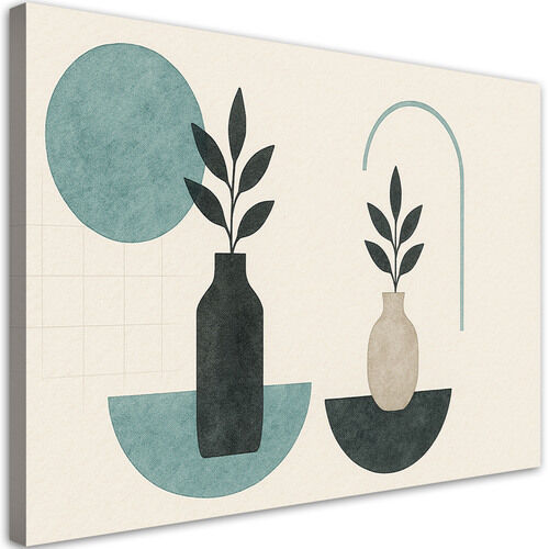 Canvastavla, Vaser Minimalism Abstrakt Turkos