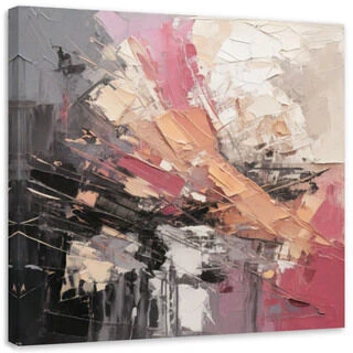 Canvastavla, Impression abstrakt rosa