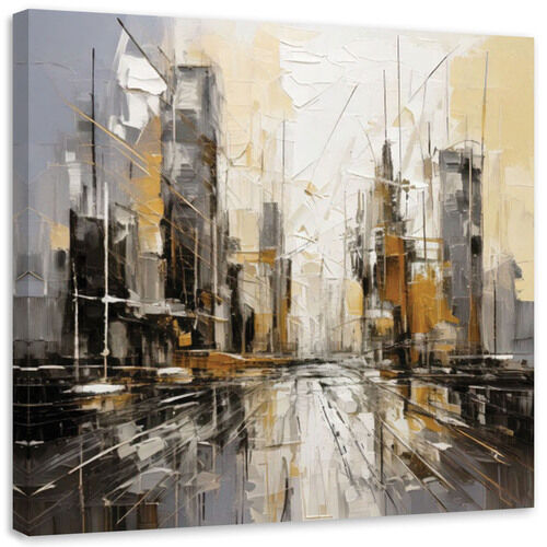 Canvastavla, Stad Abstrakt Modern