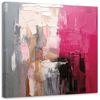Canvastavla, Abstrakt impressionism Rosa