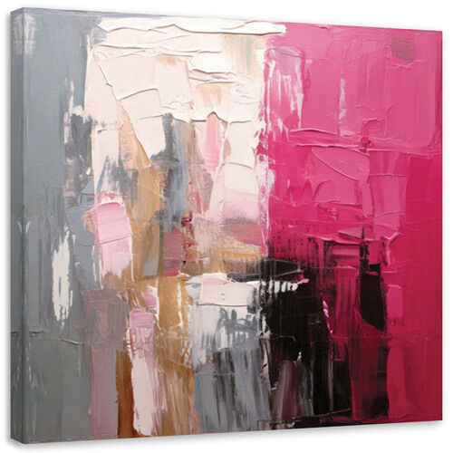 Canvastavla, Abstrakt impressionism Rosa