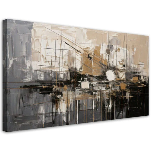 Canvastavla, Abstrakt stad Geometrisk