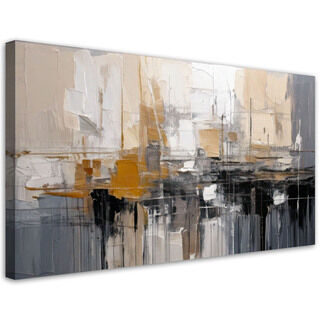 Canvastavla, Abstrakt komposition Beige