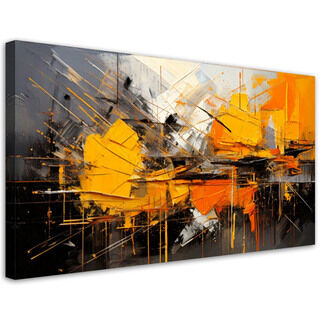 Canvastavla, Geometrisk abstraktion Orange