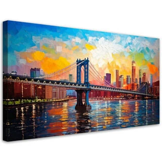 Canvastavla, Bro Landskap New York