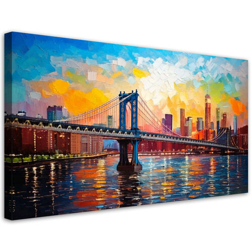 Canvastavla, Bro Landskap New York