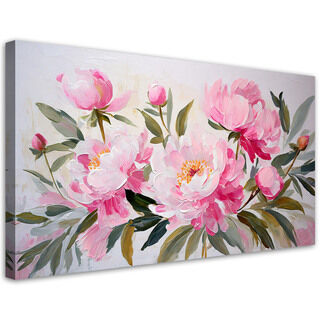 Canvastavla, Pioner Blommor Bukett Rosa