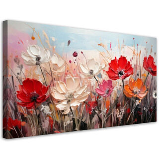 Canvastavla, Blommor på en äng