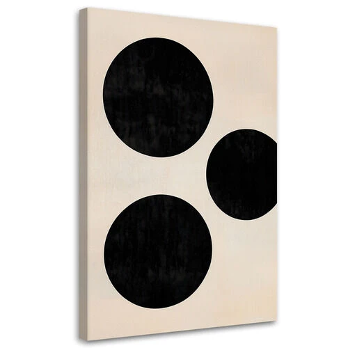 Canvastavla, Cirklar minimalism abstrakta beige