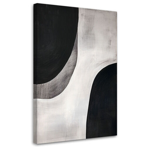 Canvastavla, Svart och vitt Abstrakt Minimalism