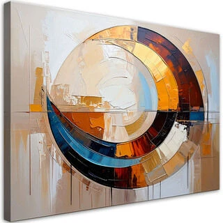 Canvastavla, Geometrisk abstraktion i beige