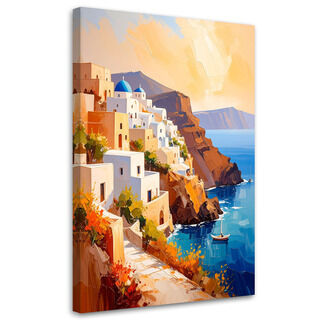 Canvastavla, Santorini, Grekland, landskap