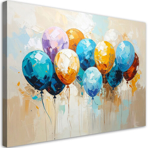 Canvastavla, Färgglada ballonger