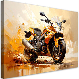 Canvastavla, Motorcykel sportmotorcykel