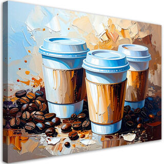 Canvastavla, Kaffekoppar