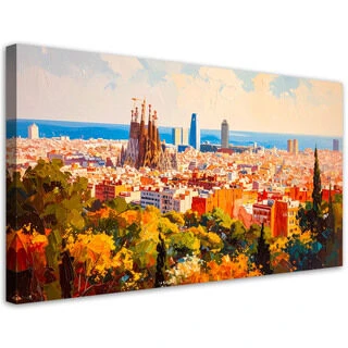Canvastavla, Landskap i Barcelona