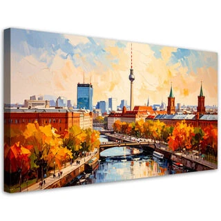 Canvastavla, Panorama över Berlin