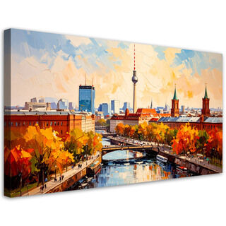 Canvastavla, Panorama över Berlin